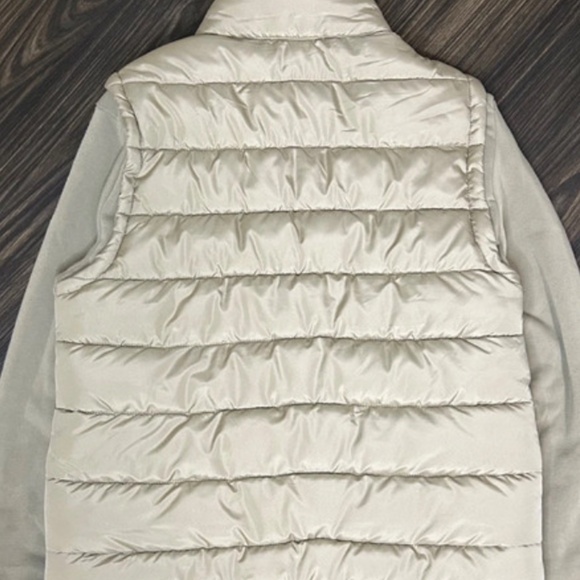 Brooklyn Cloth Men’s Puffer Jacket Medium Quilted Hooded Full Zip Gray - Picture 6 of 6